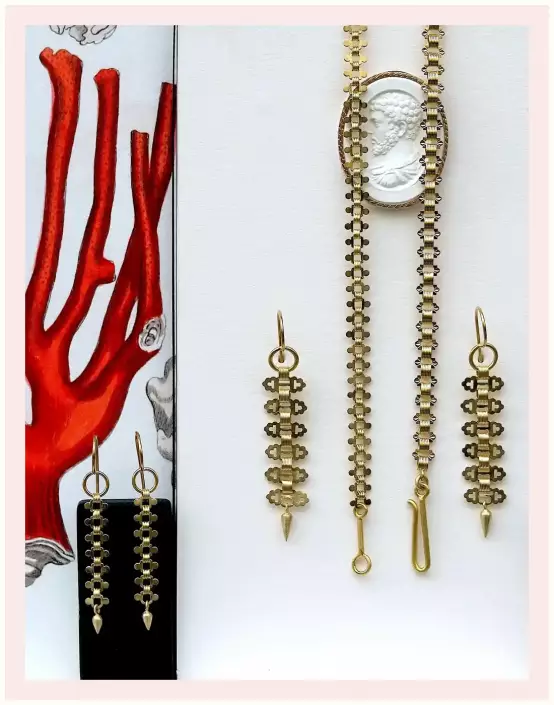 anne-von-waechter-vorschau-uhrenketten Ohrschmuck und Armbänder aus alten Uhrenketten